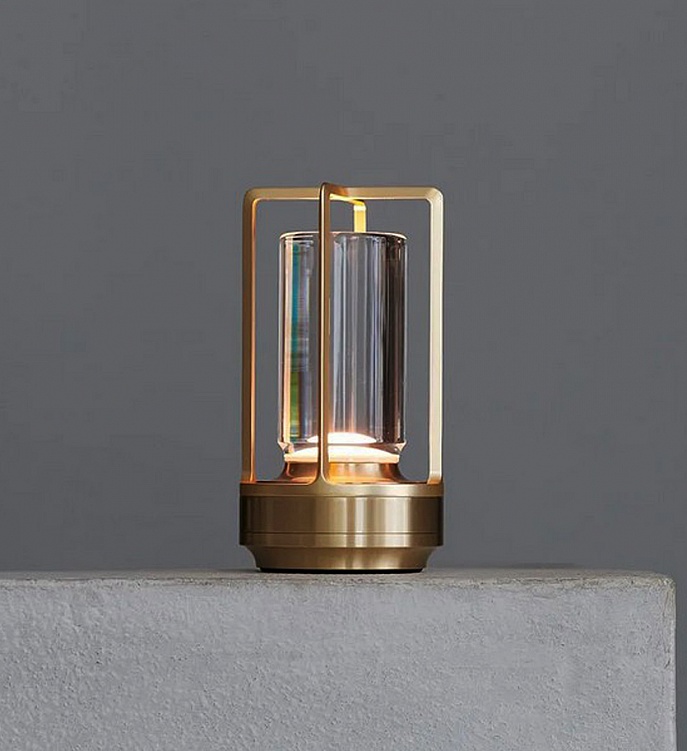 Настольный мини светильник Turn+ Brass фабрики Ambientec  Фото N2